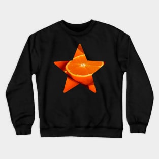 Orange Fruit Star Crewneck Sweatshirt